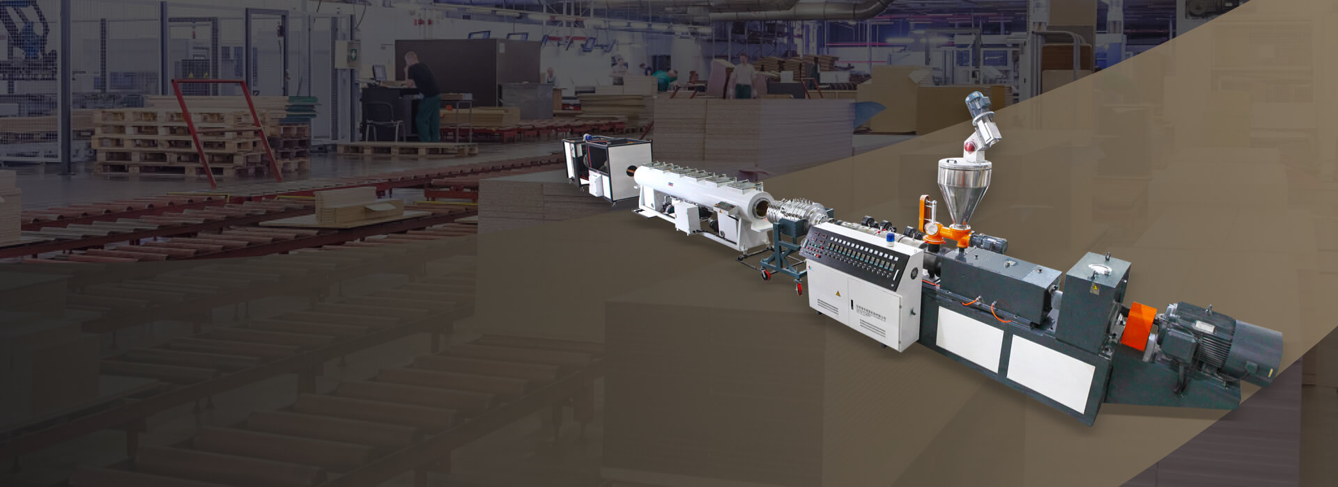 Automatic board production line for PP